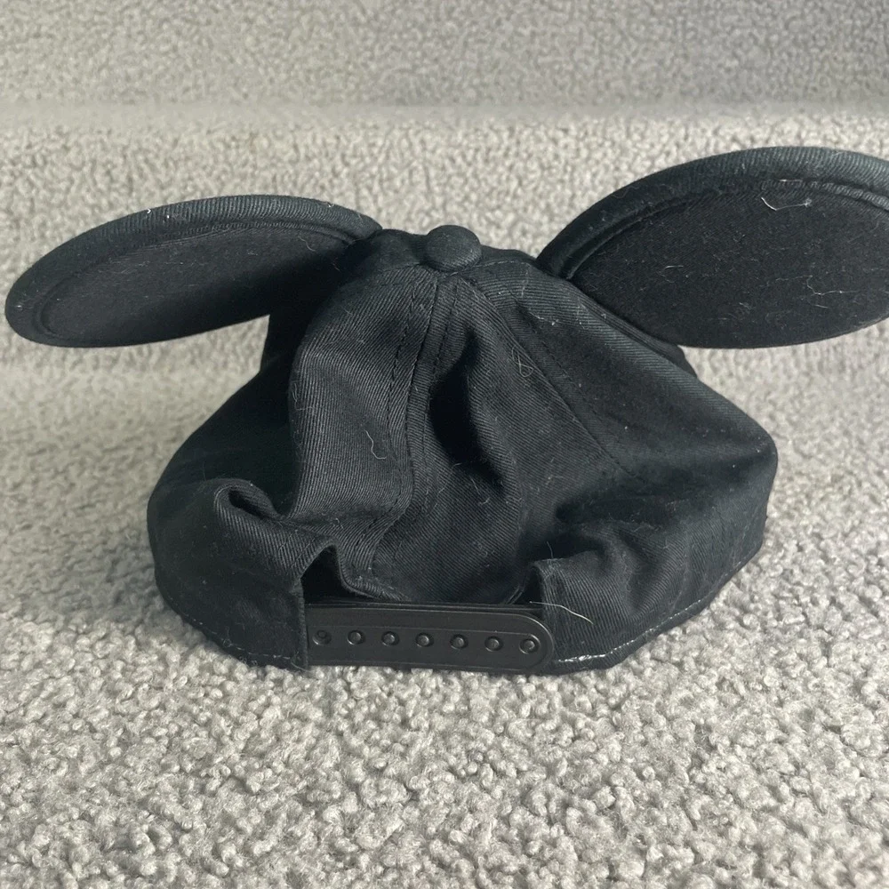 Disney Mickey Mouse Black 3D Ears Snapback Baseball Cap Hat RN 55219 Youth